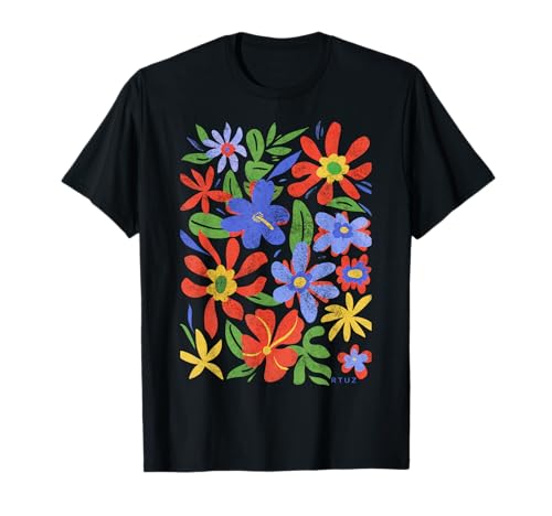 RTUZ / Elegant Flowers / Floral Boho Floral Wildblumen Sommerblumen Blumen Blumenmuster T-Shirt