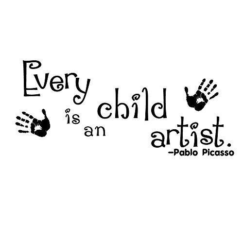 Vinilo decorativo Every Child is an Artist 22x10 negro miniatura 3