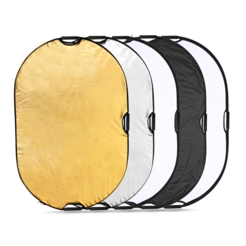 KONTONTY 1pc Light Reflectors for Photography Studio Diffuser Kit Camera Lighting Reflector Diffuser Kit with Grip