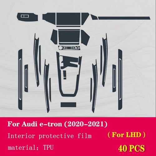 Película protectora de TPU resistente a los arañazos Audi e-tron 2020 2021 3