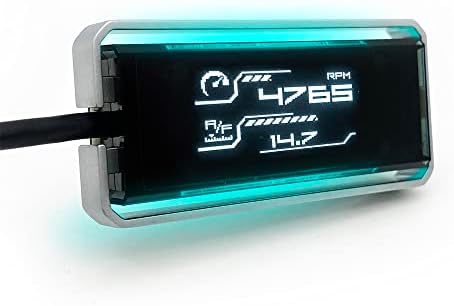 Shadow OBD2 Digital Meter Gauge D-Meter 2 Multi-Functional Display with OverSpeed Warning, Boost, Water Temp, Volt, Speed, RPM, Mileage and Other Alarm Function for 12V CANBUS Cars Since 2012