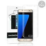 [2-Pack] Galaxy S7 Edge Screen Protector,Fitquipment PET 3D Full Coverage HD Clear [Anti-Fingerprint] Screen Protector Compatible with Samsung Galaxy S7 Edge.