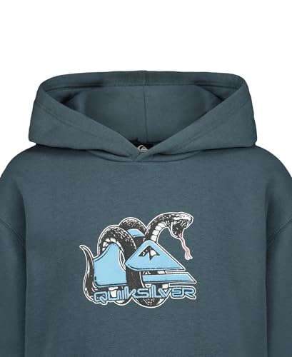 Image of Quiksilver Boys' Pullover Hoodie Sweatshirt, Soft & Comfortable Fleece, Front Pocket