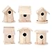 Darice Bulk Buy DIY Wood Birdhouse Finch Promo Assortment 5-7 inches Each (6-Pack) 9180-10