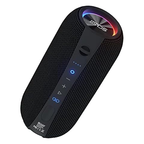 SCIJOY Bluetooth Lautsprecher mit Licht Cover