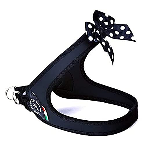 Tre Ponti Easy Fit Fashion - Polka Dot Schleife - Click-Verschluss - Schwarz - Schwarzer Rand - GR. 2,5