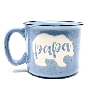 Papa Bear Coffee Mug for Dad, Father, Grandpa, Husband – Unique Fun Gifts for Men, Grandads, Grandfather, Grandad, Pop Gifts from Grandkids for Father’s Day, Christmas, Birthday Presents for Grandpa