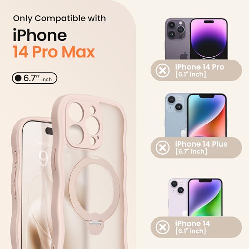 Coque iPhone 14 Pro Max avec bague de maintien pour FaceTime et vidéos