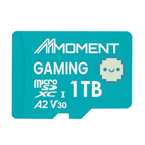 Image of MMOMENT 1TB Gaming Micro SDXC Card, A2, UHS-I, U3, V30, Class 10, Read Speed Up to 170MB /s, Write Speed Up to 170MB /s, SD Adapter Included (MM23 PRO)
