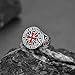 FaithHeart Crusader Cross Biker Rings for Men Knights Templar Signet Ring for Women Large Size 13