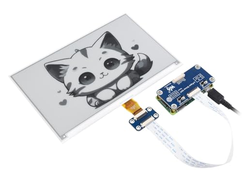 Waveshare 7.5 inch E-Paper Display Hat V2 for Home Assistant & ESPHome Projects 800x480 3.3v/5v E-Ink Electronic Screen with Embedded Controller SPI Interface for Raspberry Pi/Jetson Nano/STM32