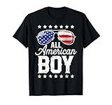 All American Boy 4th of July USA Sunglasses Family Matching T-Shirt