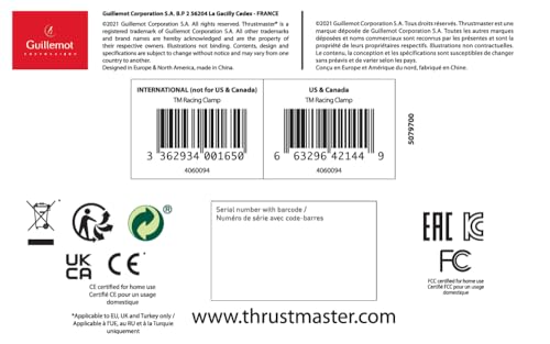 TM Racing Clamp - Sistema di montaggio regolabile per periferiche da corsa su PC, PS4, PS5, Xbox One e Xbox Series X|S - Controller - Immagine 5