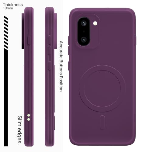 Image of Pikkme Back Cover for OnePlus 15R 5G Soft Matte Silicone Mag-Safe Design (Mag-Safe Not Support) Camera Protection | Slim Fit Bumper Cover (Purple)