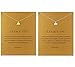 Hundred River Elephant Necklace with Message Card Gift Card Graduation Gift (2 Elephant)