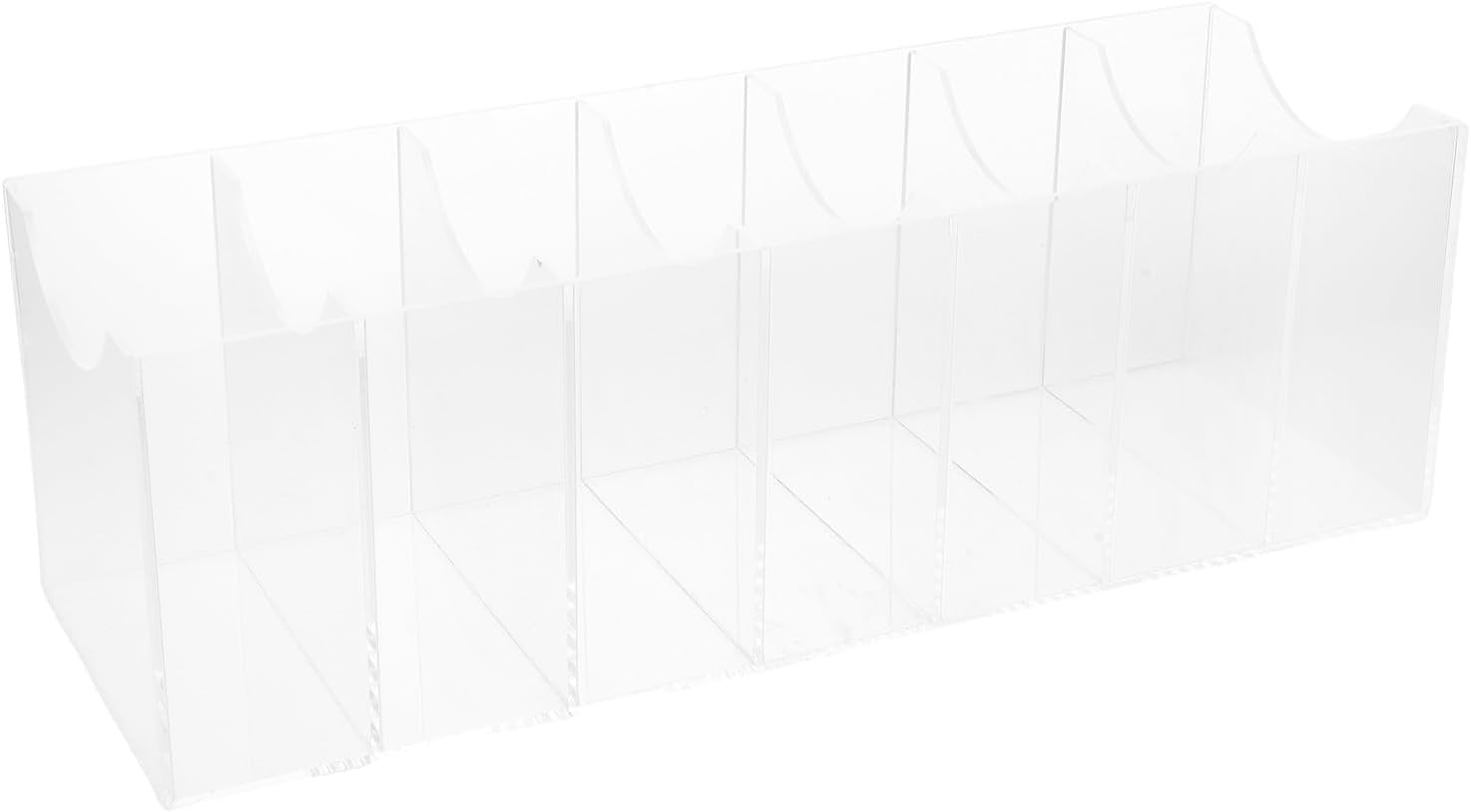 Belt Organizer Box: 7 Grids Belt Rack for Closet Drawer Storage Organizer and Displayer Acrylic for Men Women Accessory Jewelry Tie