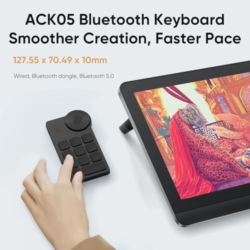 XPPen 4K UHD Artist Pro 19 Gen2 Drawing Tablet with Screen, 156% sRGB Graphic Tablet with 1.07 Billion Colors Anti-Glare Drawing Monitor with Dual 16384 Pen Pressure Stylus, Mini Keydial, 18.4" - Thumbnail 6