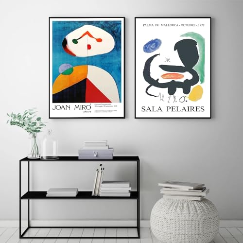 Estampes de Joan Miró pour décoration intérieure moderne de salon chic