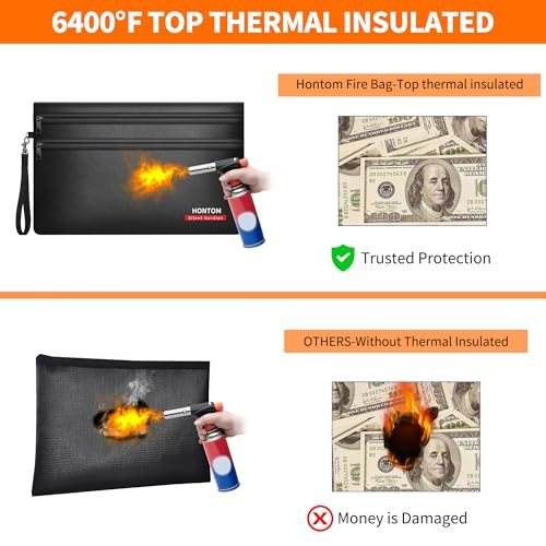6400℉ Fireproof Money Bag