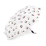 Colorful Mini Portable Folding Umbrella Umbrellas Windproof Anti-UV Parasol Cherry