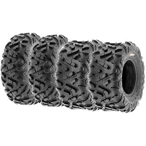 SunF ATV Tires 22x7-10 Front & 20x10-9 Rear, 6 PR Tubeless A051,Set of 4