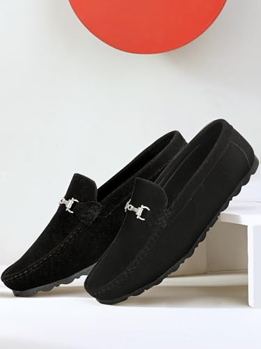 Image of TROTUS Men's Stylish & Comfortable with Soft Cushioned Insole | Hand-Stitched Design for Trendy | Loafer for Men