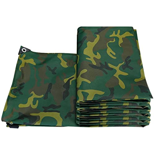 Bâche imperméable épaisseur 0,45 mm camouflage anti-déchirure à œillets - 2