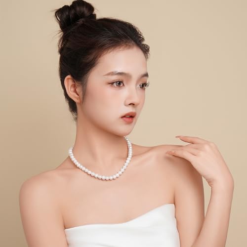 Freshwater Cultured Pearl Necklace for Women Includes Stunning 20 inch Pearl Necklace and Luxury Gift Box Jewelry for Women3