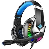 Cosmic Byte G2050 RGB 7.1 Surround Sound USB Gaming Headphone for PS5, PC with Software and Gel Microphone (Blue)