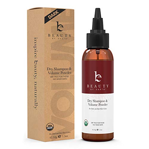 Dry Shampoo For Dark Hair - Organic Dry Shampoo Travel Size, Hair Powder Dry Shampoo for Women and Men, Volumizing Powder for Hair and Texture Powder, Hair Volume Powder for Brunette Hair