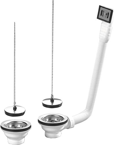 Preisvergleich Produktbild Nicoll 0204602 Ablaufgarnitur Brause 2-er Kette, 20405