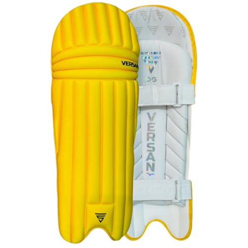 Image of VERSANT OG Moulded Cricket Batting Legguard(Light Weight) (Yellow, Mens)