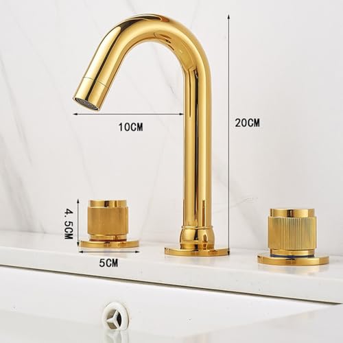 Robinet d'évier de salle de bain rétro chic à bec pivotant pour rénovation