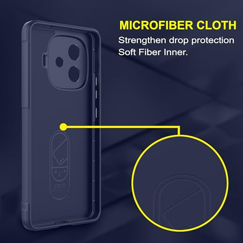 Image of amazon basics Back Case Cover for iQOO Neo 10R | Compatible for iQOO Neo 10R Back Cover | Liquid Silicon Magic Case with Camera Protection | Sapphire