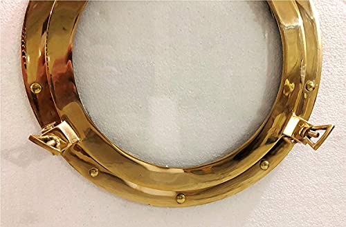 Handmade Brass Porthole Antique Window Glass Marine Boat Port Photo Frame Decorative #TOP5