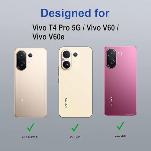 Image of Zapcase Back Case Cover for Vivo T4 Pro 5G | Compatible for Vivo T4 Pro 5G Back Cover | Compatible with Mag-Safe | Scratch-Resistant Back Cover | Clear