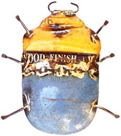 De Kulture Handcrafted Recycled Iron Beetle Wall Mount Decorative Collectible Figurine Showpiece Beautify Home Office Garden Décor | Ideal for Christmas Tree Easter Halloween Party Decoration image 5