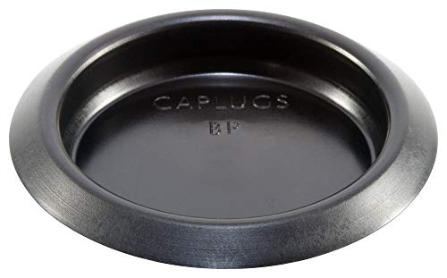 Image of Caplugs BP-1-3 /8 BP Series - Button Plug with Recessed Type Heads, 500 Pack, Black LD-PE, Hole Size 1.36-1.40 inch x Metal Thickness .02-.10 inch Plugging Holes, Auto Body, Tanks, Refrigeration Units