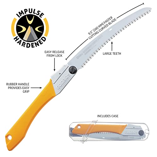 Silky - 717-24 GomBoy Curve Professional Folding Saw 240mm, Large Teeth Yellow view 5