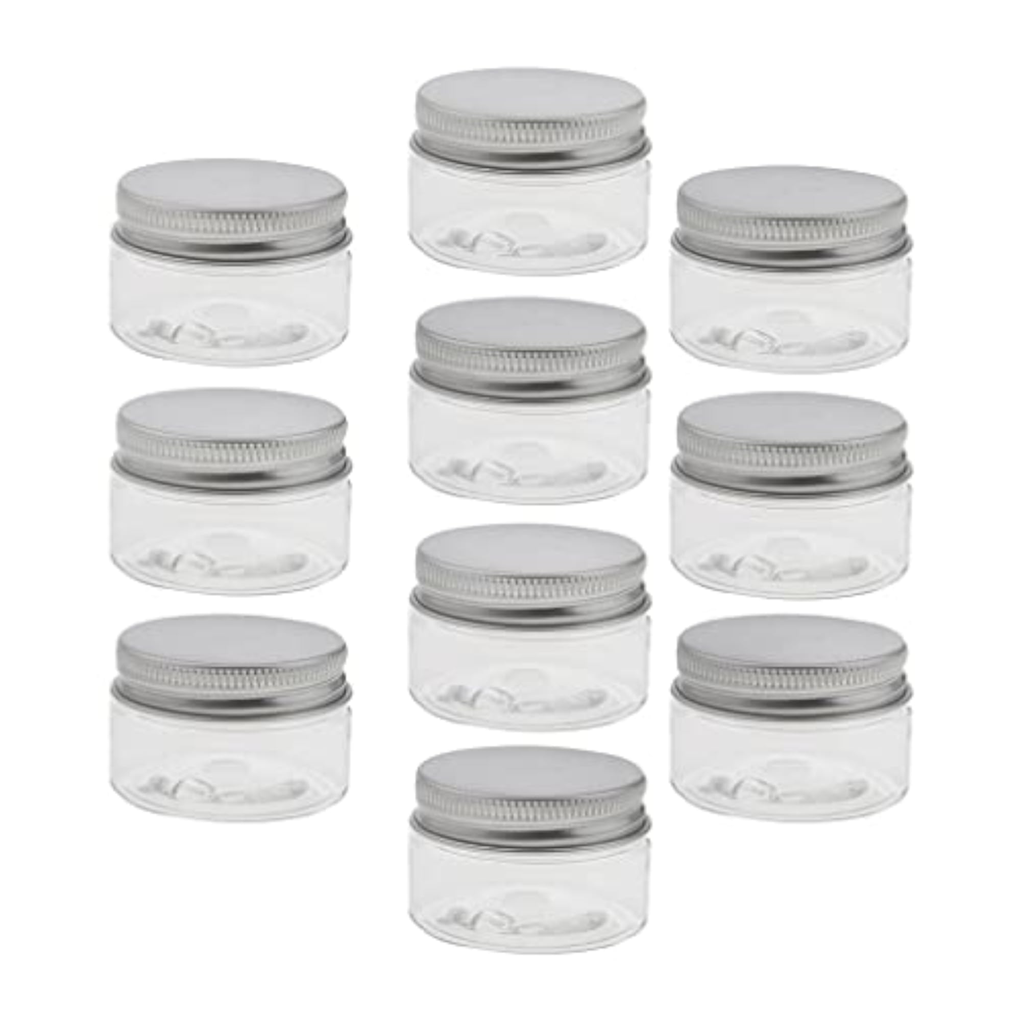 10pcs Empty Cosmetic Pots Lip Balm Container Jar Aluminum Cap Tins 30ml