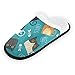 Pantofole unisex in peluche con piedi fuzzy, antiscivolo, calde scarpe da casa, M/L, Multi 1, Men's shoes L size