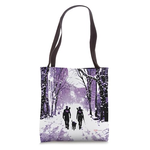 Sac en tissu Marvel Hawkeye paysage enneigé idée cadeau anniversaire originale