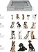 normani Ergonomisches Hundebett für große, mittlere und kleine Hunde - Orthopädisches Hundekissen - Hundecouch mit hohem Rand Grau 70 cm x 100 cm x 18 cm