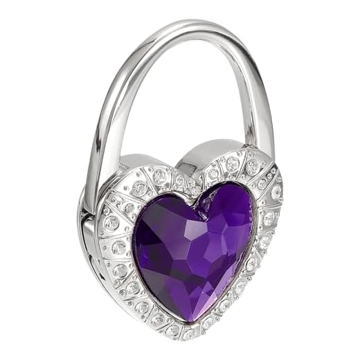 sourcing map Plegable Monedero Gancho, 2.76"x1.77"(L*W) Metal Portátil Bolso Colgador Soporte para Mesa Bolsa Almacenamiento Plegable Decoración, Púrpura