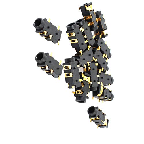 Aexit Conectores 3.5mm Hembra PCB Stereo Jack x15 miniatura 1