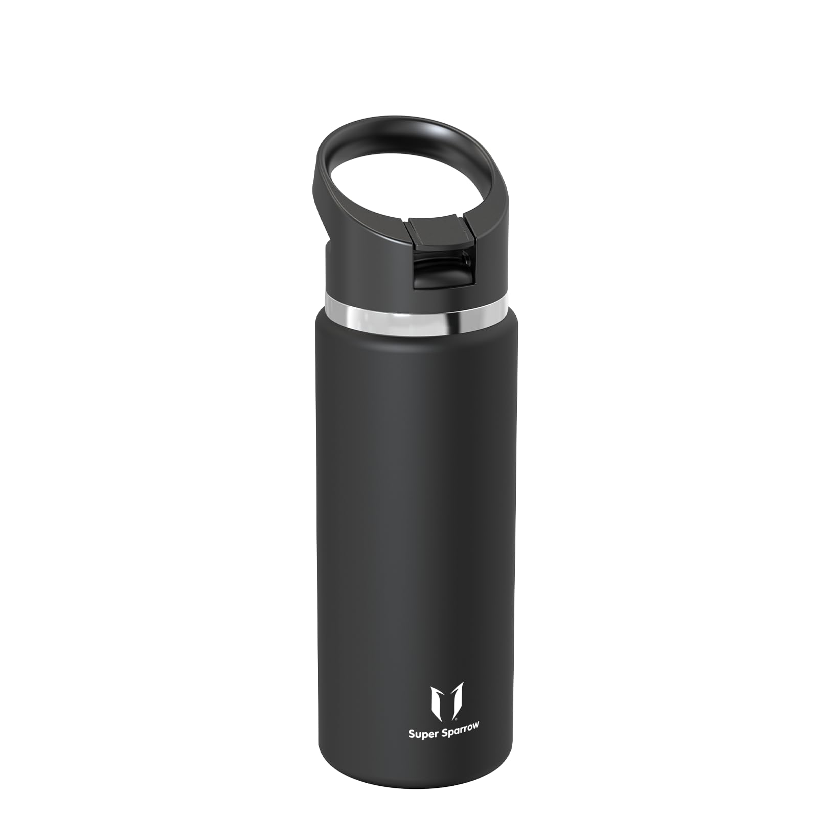 Super Sparrow Borraccia Termica - 500ml, 750ml, 1000ml, 1.2L, 1.5L- SwivelSip Inox Bottiglia - Senza BPA Borracce Termiche, Borraccia Ergonomica per Bambini, Sportiva, Bici, Campeggio, Palestra