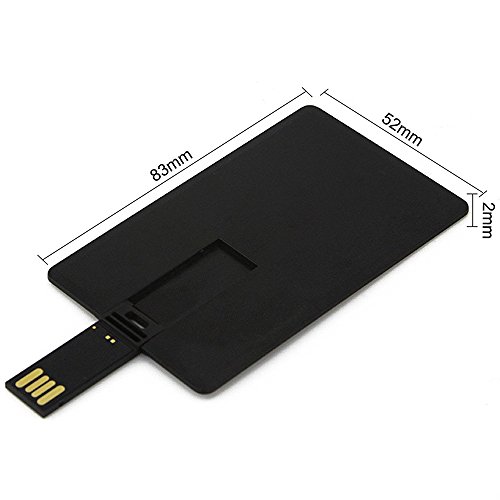 Aneew 16Gb 2.0 Black Bank Credit Card Usb Flash Drive Memory Stick Storage Gift #TOP4