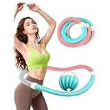 フラフープ ダイエット 人気 【最新15db静音・1.3kgウェイト】 ダイエット用フラフープ ソフト スプリング 紐 折りたたみ式 ポータブル 柔らかい 痩せる 脂肪燃焼 筋トレ シェイプアップ 腰に優しい ウエスト ウエスト引き締め 腕・脚・背中多部位トレーニング 室内/屋外用 男女兼用 大人/子供用