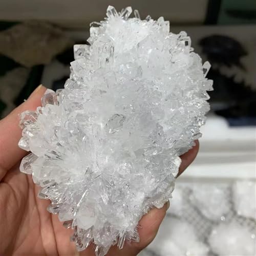 Cristal de cuarzo blanco en drusa selecta de 450-500g 4