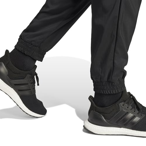 adidas Herren Essentials Small Logo Stanford Elasticated Pants, Black/White, S – Ansicht 5